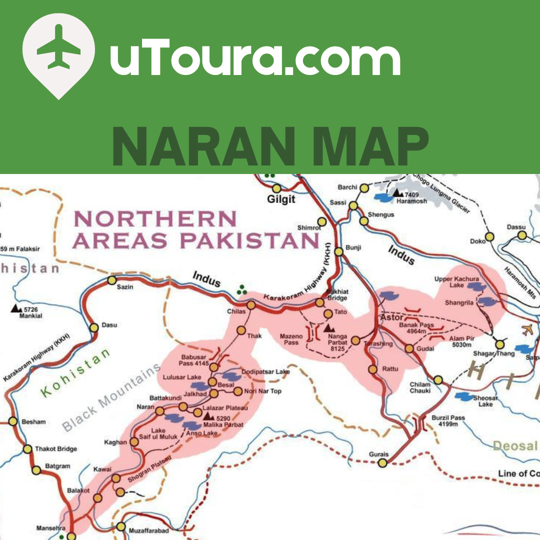 Naran, kaghan location map